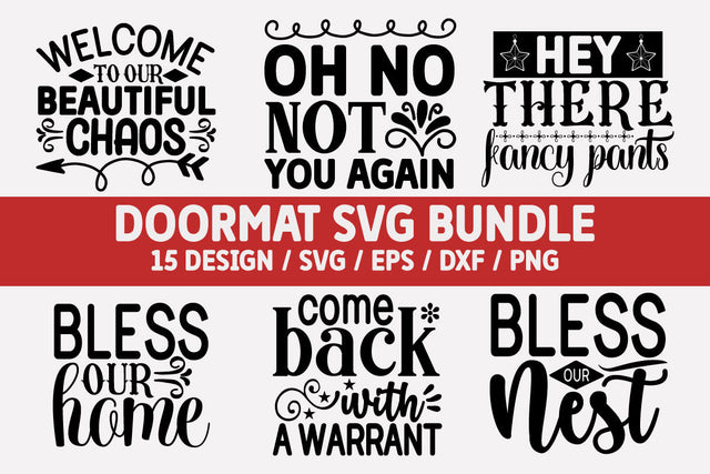 Doormat SVG Bundle Cut File SVG akazaddesign 