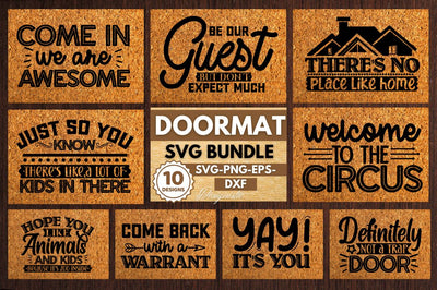 Doormat svg bundle SVG DESIGNISTIC 