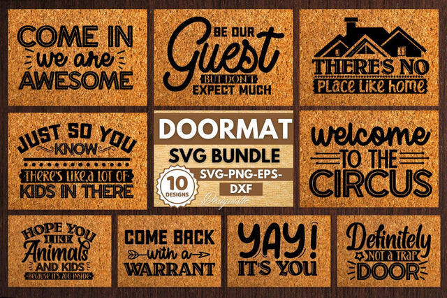 Doormat svg bundle SVG DESIGNISTIC 