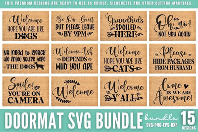 Doormat svg bundle SVG DESIGNISTIC 