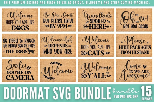 Doormat svg bundle SVG DESIGNISTIC 