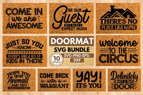 Doormat svg bundle SVG DESIGNISTIC 