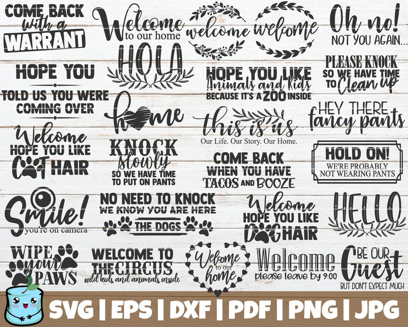 Doormat SVG Bundle SVG MintyMarshmallows 