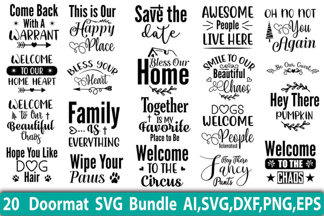 Doormat SVG Bundle SVG orpitasn 