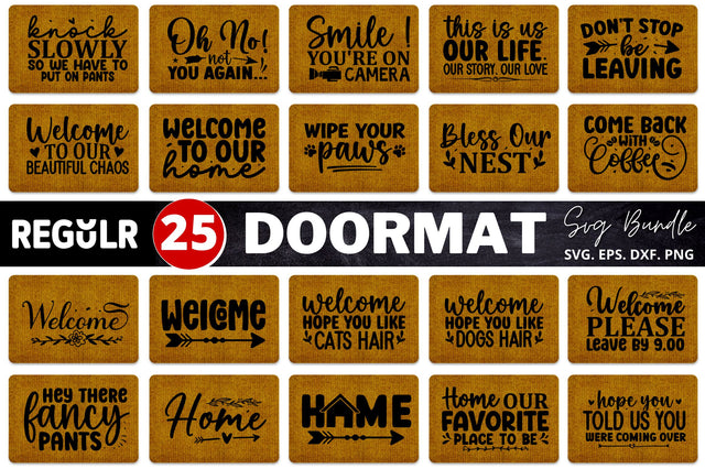 Doormat Svg Bundle SVG Regulrcrative 