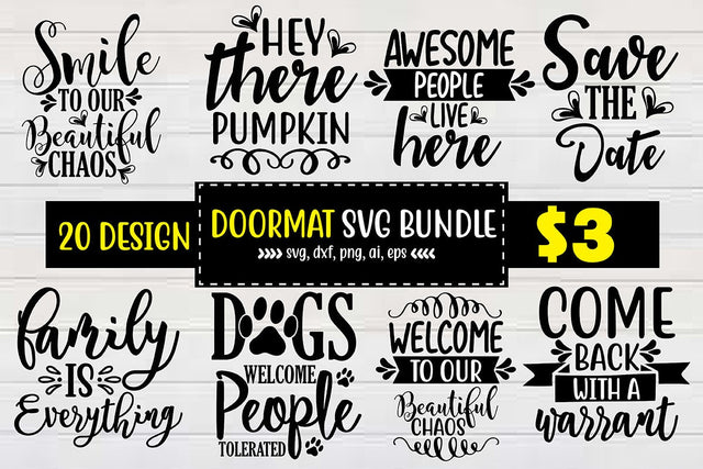 Doormat SVG Bundle SVG shah alam 