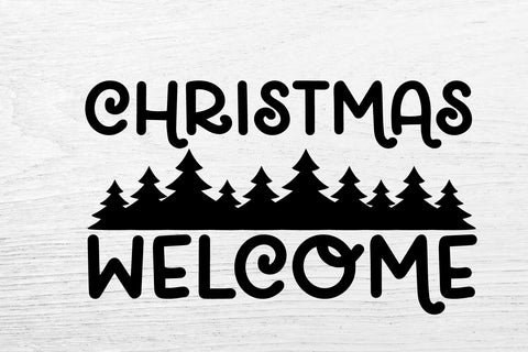 Doormat SVG. Christmas Welcome Door mat. Christmas Tree SVG. SVG Samaha Design 