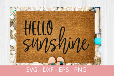 Doormat svg design, Hello sunshine svg SVG Chamsae Studio 