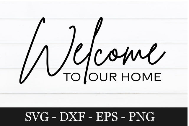 Doormat svg design, welcome to our home svg SVG Chamsae Studio 