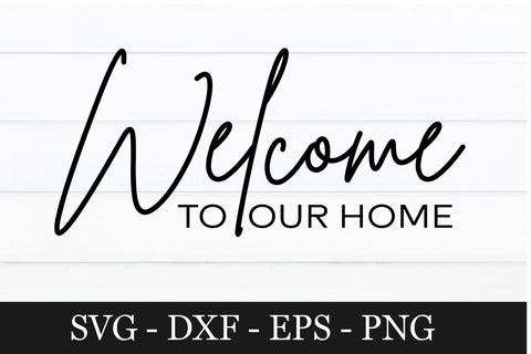 Doormat svg design, welcome to our home svg SVG Chamsae Studio 