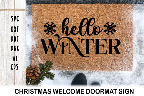 Doormat SVG. Welcome Door mat. Christmas Door mat SVG. SVG Samaha Design 