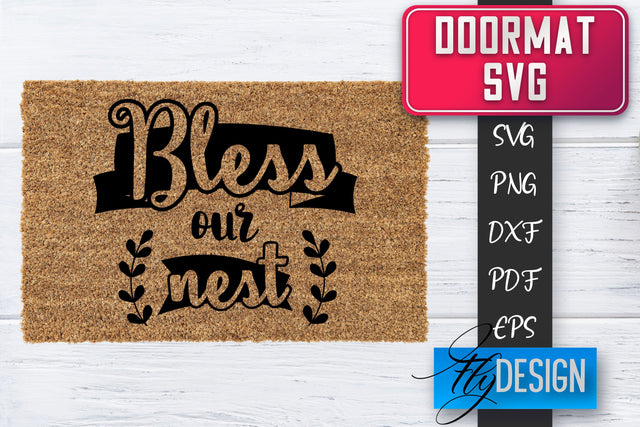 Doormat SVG | Welcome Quotes SVG | Doormat SVG Design SVG Fly Design 