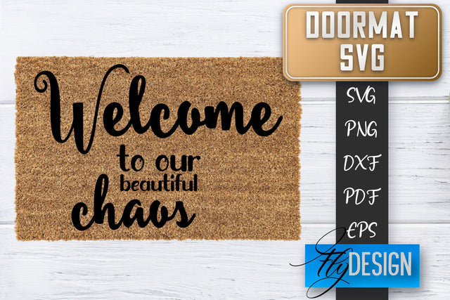 Doormat SVG | Welcome Quotes SVG | Doormat SVG Design SVG Fly Design 
