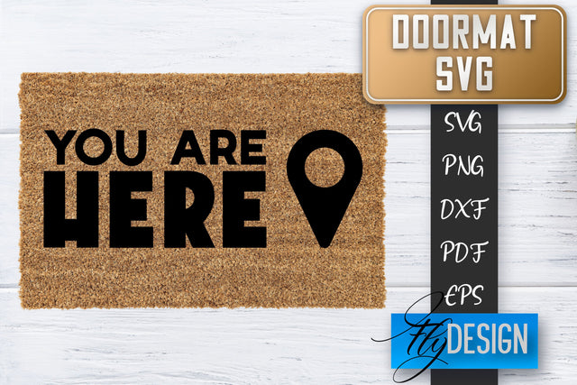 Doormat SVG | Welcome Quotes SVG | Doormat SVG Design SVG Fly Design 