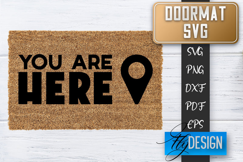 Doormat SVG | Welcome Quotes SVG | Doormat SVG Design SVG Fly Design 