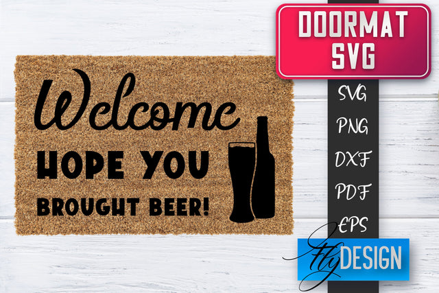 Doormat SVG | Welcome Quotes SVG | Doormat SVG Design SVG Fly Design 