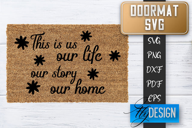 Doormat SVG | Welcome Quotes SVG | Doormat SVG Design SVG Fly Design 