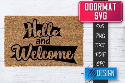 Doormat SVG | Welcome Quotes SVG | Doormat SVG Design SVG Fly Design 