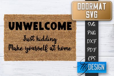 Doormat SVG | Welcome Quotes SVG | Doormat SVG Design SVG Fly Design 