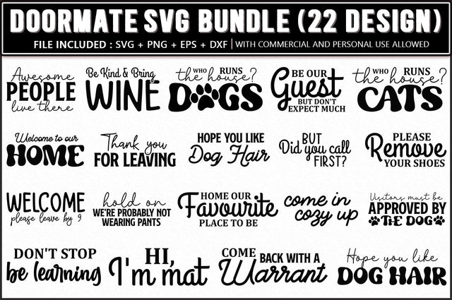 Doormate SVG Bundle, 22 Designs SVG Shetara Begum 