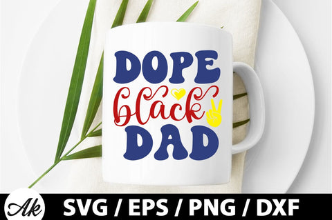 Dope black dad Retro SVG SVG akazaddesign 