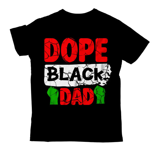Dope Black Dad T-Shirt Design SVG BlackCatsMedia 
