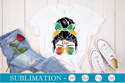 Dope Black Mom Sublimation SVGs,Quotes and Sayings,Food & Drink,On Sale, Print & Cut Sublimation DesignPlante 503 