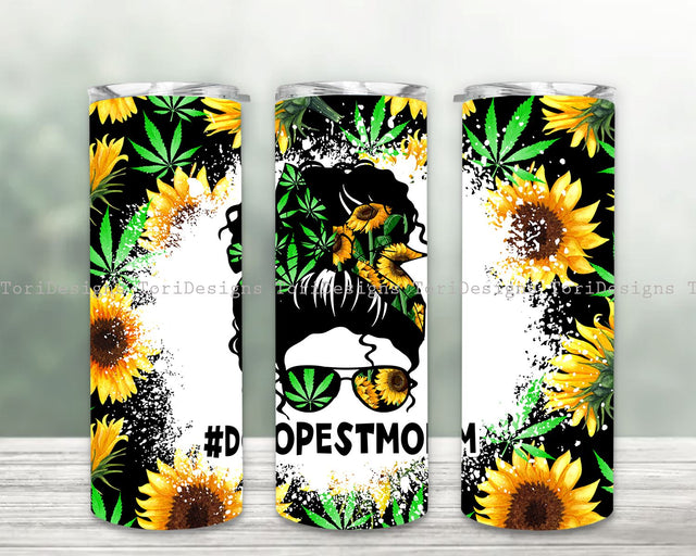 Dopest Mom Bun Sublimation Design Download Sublimation ToriDesigns 