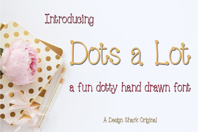 Dots A Lot Font Design Shark