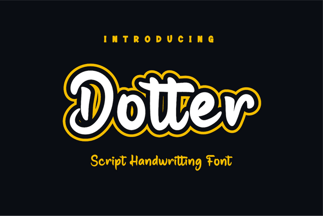 Dotter Font twinletter 