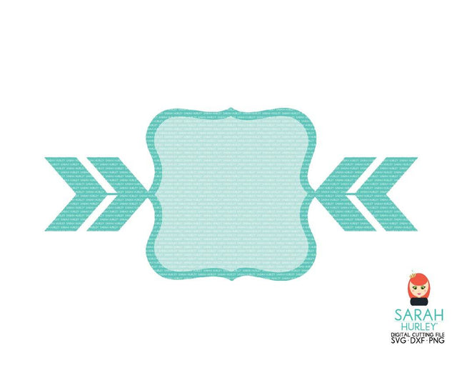 Double Chevron Fancy Label SVG Sarah Hurley 