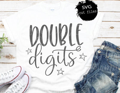 Double Digits svg, Birthday svg, 10th Birthday svg, DXF, EPS, PNG, Cut File SVG MaiamiiiSVG 