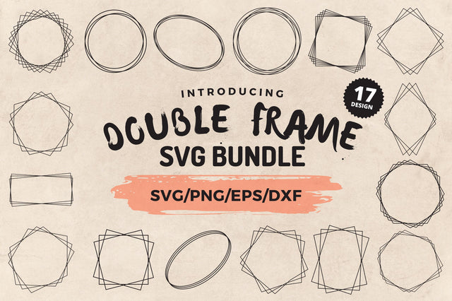 Double Frame SVG Bundle SVG Regulrcrative 