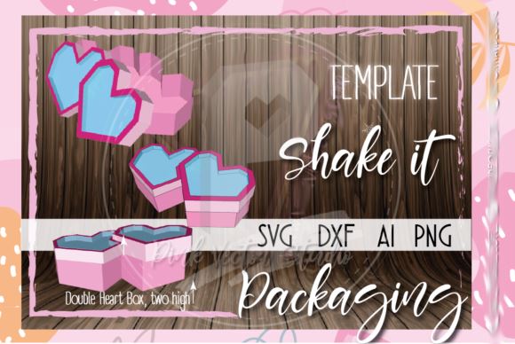 Double Heart Box Valentines Day Love SVG Marcel Lopez Torge 