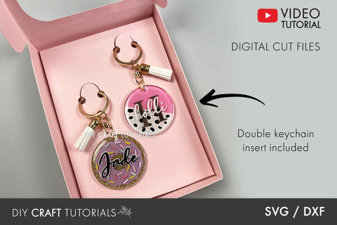 DOUBLE KEYCHAIN BOX SVG SVG DIY Craft Tutorials 