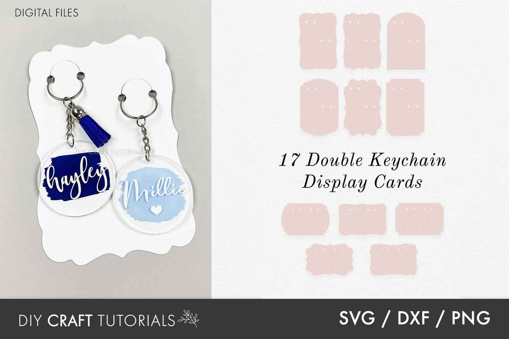 Keychain Display Card SVG Bundle - Set 5 - So Fontsy
