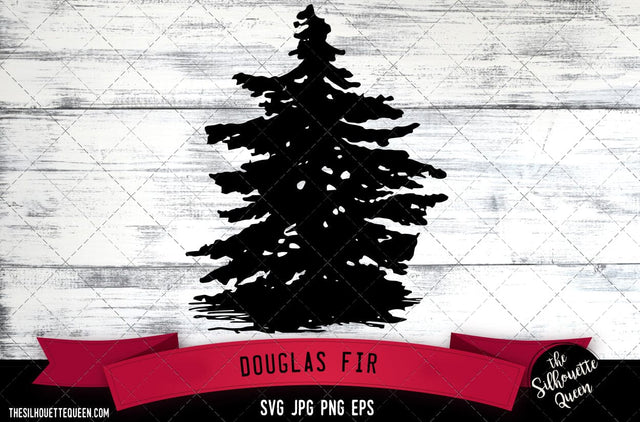 Douglas Fir SVG -Vector Art Commercial & Personal Use- Cricut,Silhouette,Cameo,Vinyl Cut SVG Loveleen Kaur 