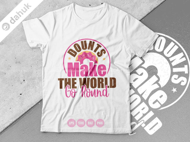 Dounts Make The World Go Round SVG, Make The World Go Round SVG, Cut file, for silhouette, clipart cricut design space, vinyl cut files SVG dahukdesign 