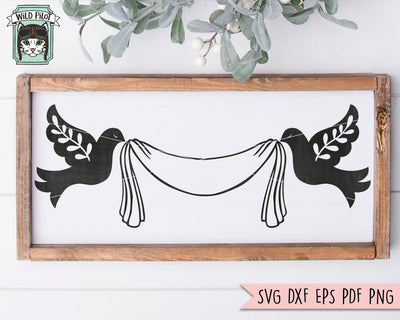 Dove Banner SVG Cut File SVG Wild Pilot 