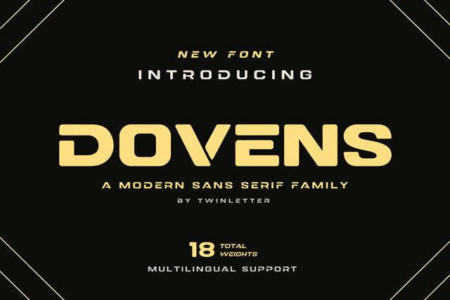 Dovens Font twinletter 