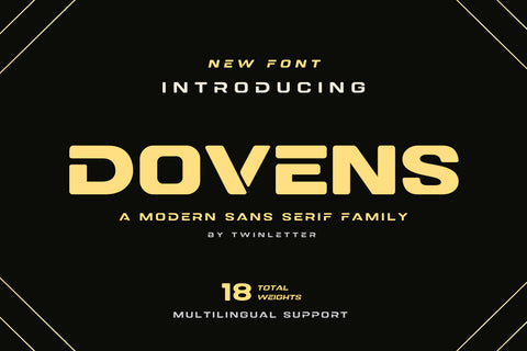 Dovens Font twinletter 