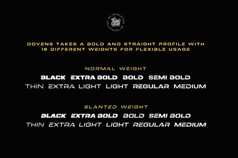 Dovens Font twinletter 