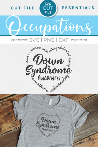Down Syndrome Awareness svg SVG SVG Cut File 
