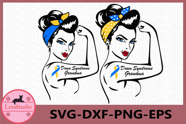 Down Syndrome Grandma Svg SVG Lerastudio 
