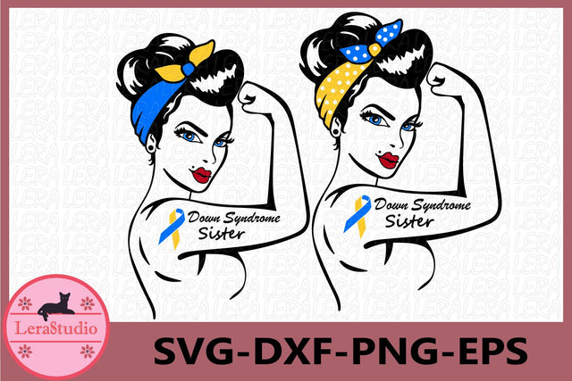 Down Syndrome Sister Svg SVG Lerastudio 