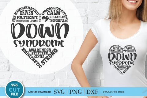 Down syndrome svg, down syndrome awareness svg, down syndrome heart, svg dxf png, subway art svg, downs syndrome svg, cricut svg SVG SVG Cut File 