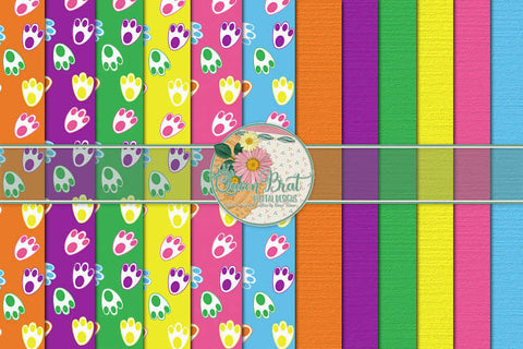 Down The Bunny Trail Papers Digital Pattern QueenBrat Digital Designs 