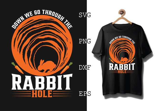 Down we go through the rabbit hole Svg, Bunny Babe Easter Svg, Bunny Svg, Welcome Spring Svg SVG DesignTShirt 