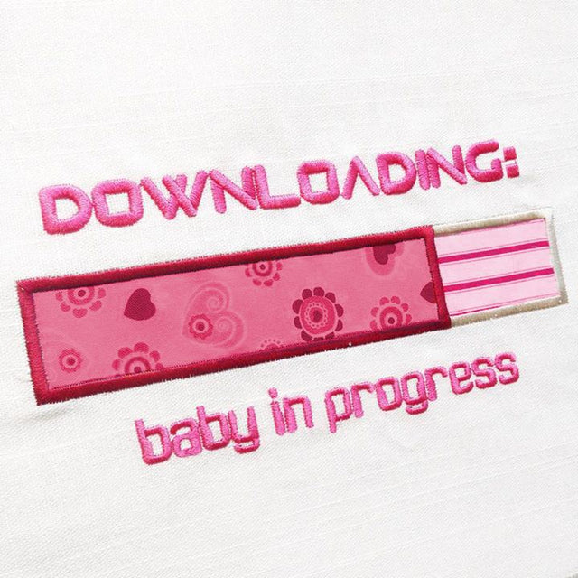 Downloading Baby Pregnancy Applique Embroidery Embroidery/Applique Designed by Geeks 