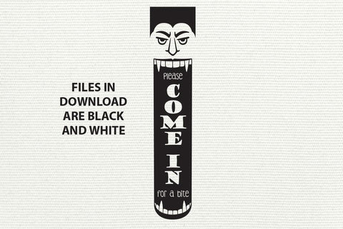 Dracula / Vampire Halloween Porch Sign | SVG EPS JPG PNG DXF SVG Bow Wow Creative 